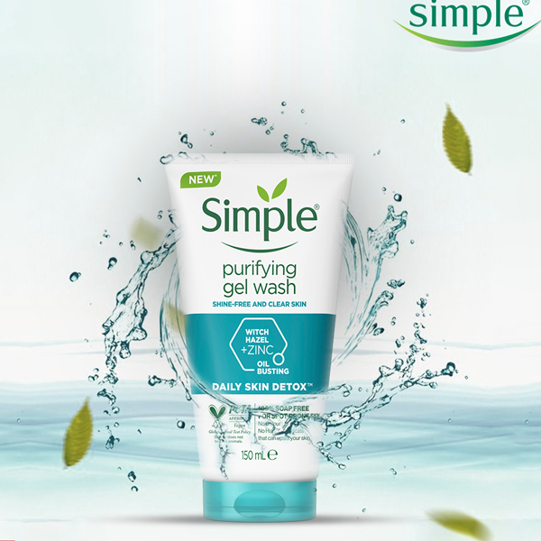 دور اب ابی خرید ژل شستشو صورت سیمپل Simple Purifying مخصوص پوست چرب برای پاکسازی و کنترل چربی