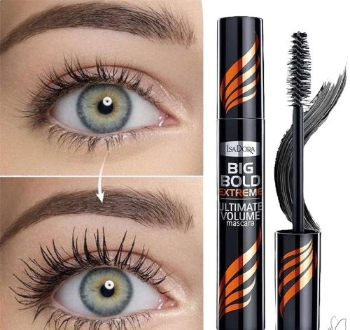 چشم با نارنجی e1760016942171 خرید ریمل نارنجی ایزادورا اصل Isadora Mascara Orange حجمدهنده و بلندکننده مژه با ماندگاری طولانی