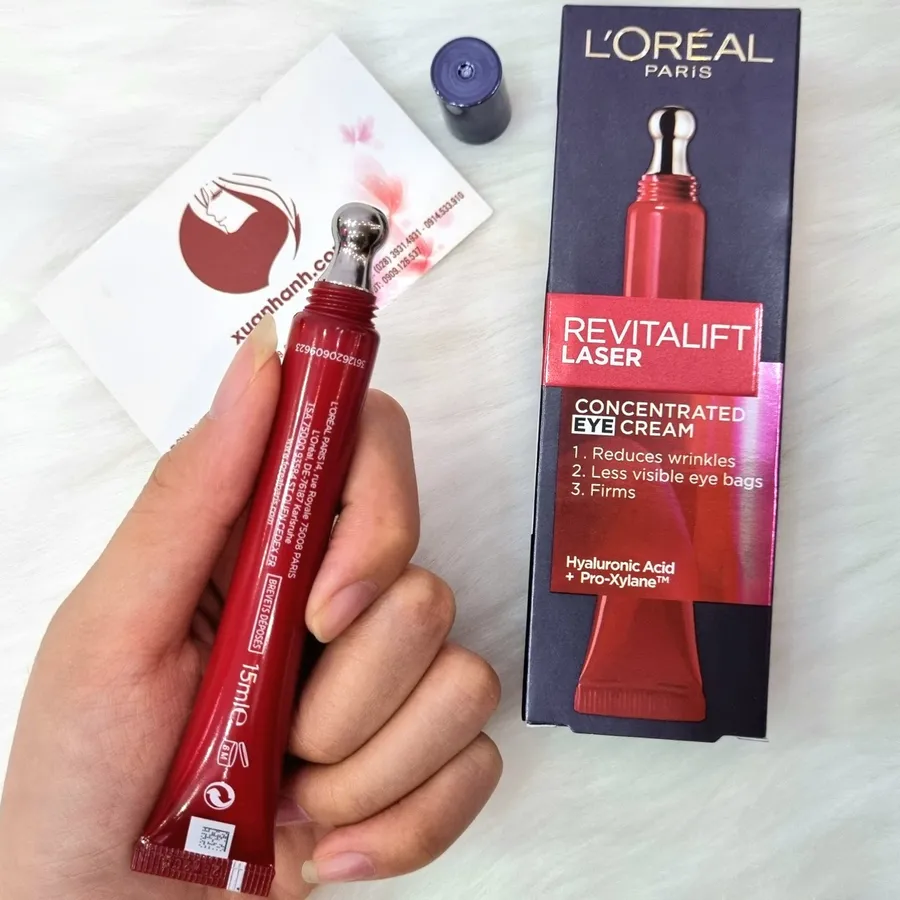 خرید کرم دور چشم ضد چروک و لیفت Revitalift Laser 3X لورال L’Oréal، مناسب برای کاهش چروک و سفت‌کنندگی پوست دور چشم