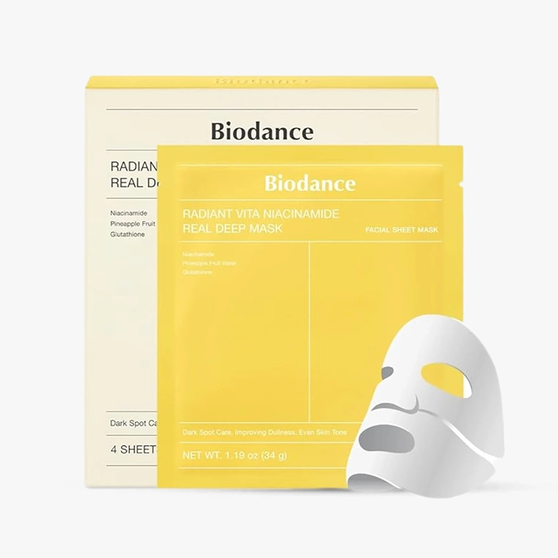ماسک ویتا نیاسینامید Biodance روشن کننده و روشن کننده پوست