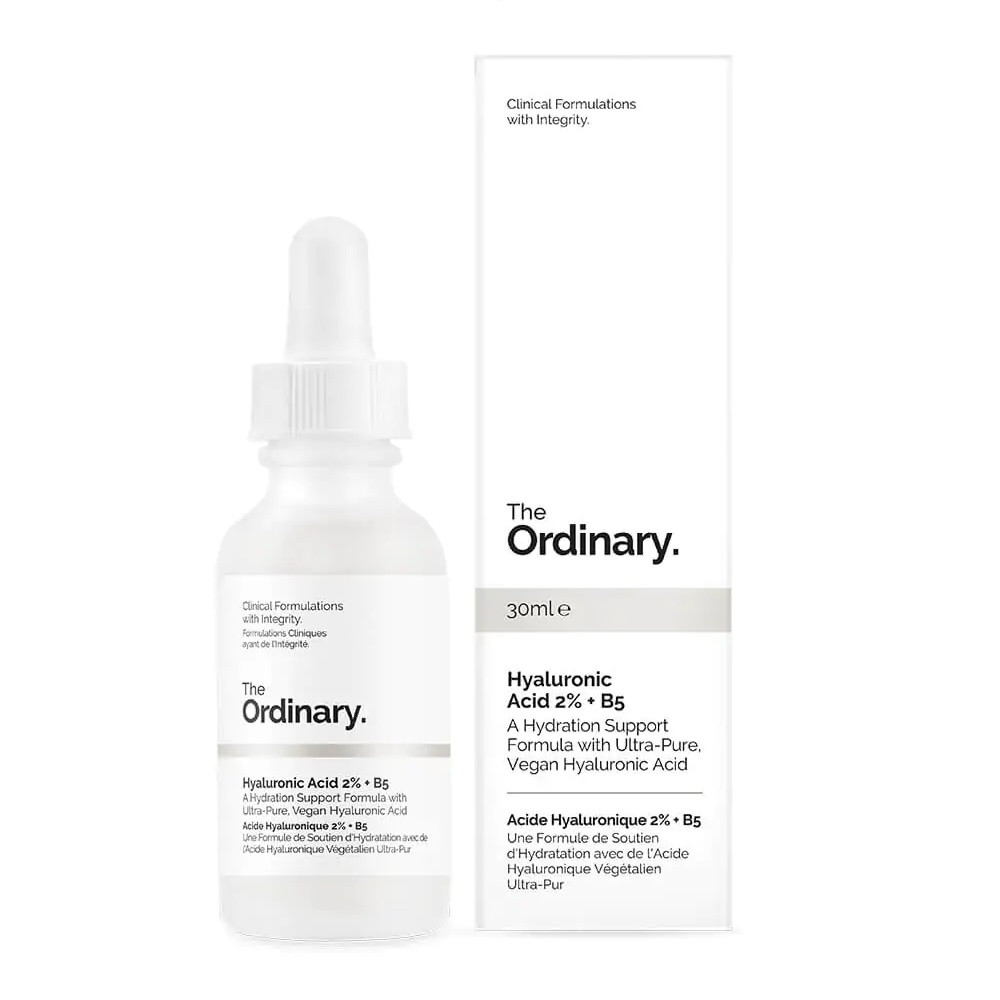 سرم هیالورونیک اسید اوردینری The Ordinary Hyaluronic Acid 2% + B5 مناسب برای آبرسانی عمیق، حفظ رطوبت و افزایش نرمی و لطافت پوست