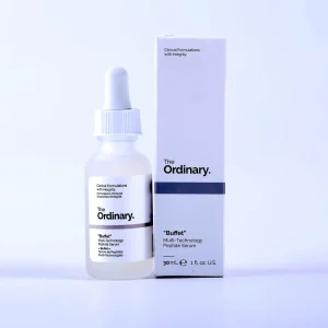 اور اصلی 1 سرم بافه اوردینری The Ordinary Buffet Serum مناسب برای چندوظیفهای کردن مراقبت پوست، تقویت، بازسازی و بهبود الاستیسیته پوست