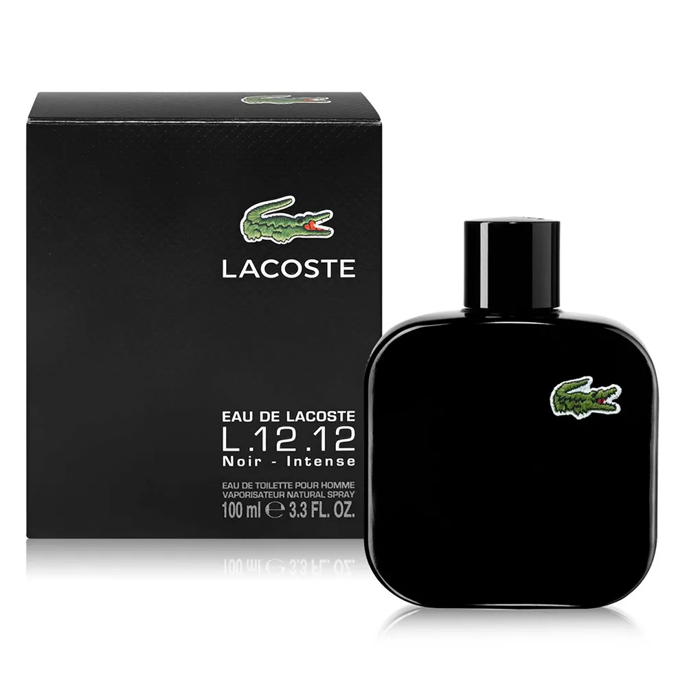 خرید ادکلن لاگوست Lacoste L.۱۲.۱۲ Noir مدل ال ۱۲.۱۲ نویر مشکی حجم ۱۰۰ میل ادو تویلت
